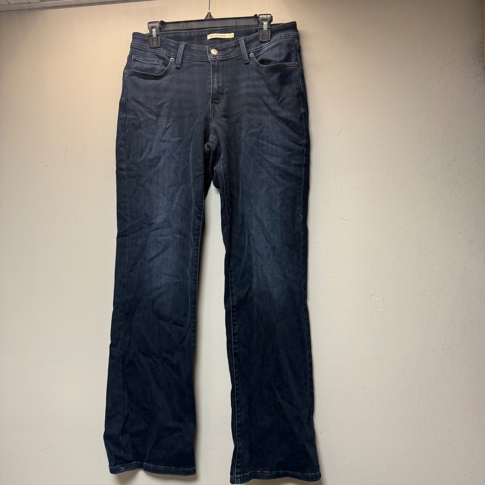 Levis 529 Curvy Bootcut Jeans Womens 31 Dark Blue Excellent Stretch Denim 15439